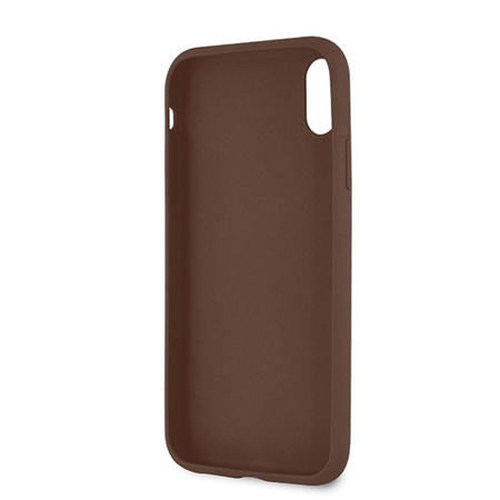 Guess 4G Bottom Stripe Kollektion - iPhone XR Hülle (braun)