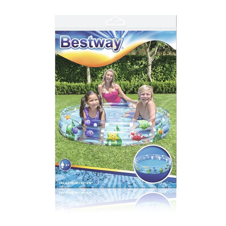 Bestway - 152 x 30cm aufblasbarer Pool (Transparent)