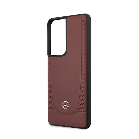 Mercedes Leather Urban Line - Samsung Galaxy S21 Ultra Case (red)