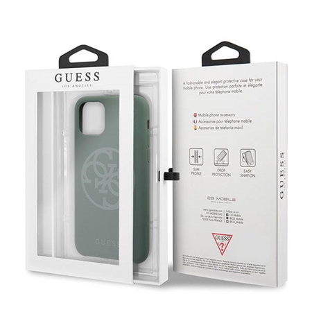 Guess Silicone 4G Tone to Tone - iPhone 11 Pro Max Case (khaki)
