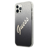 Guess Glitter Gradient Script - iPhone 12 / iPhone 12 Pro Case (black)