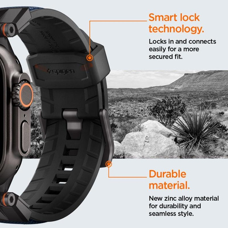 Spigen DuraPro Armor - Band for Apple Watch 44/45/46/49 mm (Navy Blue)