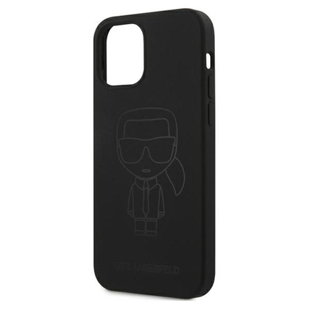 Karl Lagerfeld Silikonové pouzdro Ikonik Outline - iPhone 12 / iPhone 12 Pro (černé)