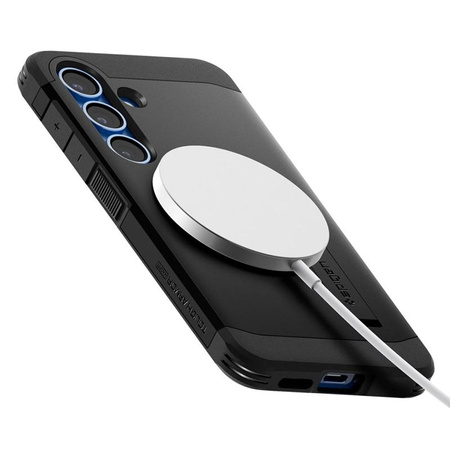 Spigen Tough Armor MagSafe - étui pour Samsung Galaxy S25+ (Noir)