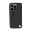 BMW Leder Hot Stamp - iPhone 15 Pro Max Tasche (schwarz)