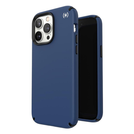 Speck Presidio2 Pro MagSafe - Antibacterial iPhone 14 Pro Max Case (Coastal Blue / Black / White)