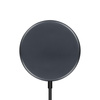 Crong MagSpot Drahtloses Ladegerät - MagSafe 15W Aluminium Induktives Ladegerät (Graphit)