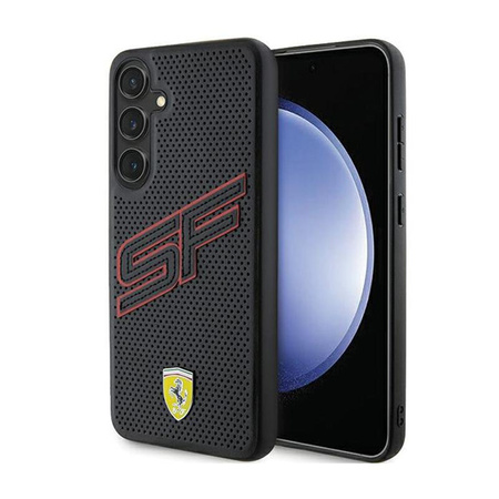 Ferrari Big SF Perforiert - Samsung Galaxy S24+ Gehäuse (schwarz)