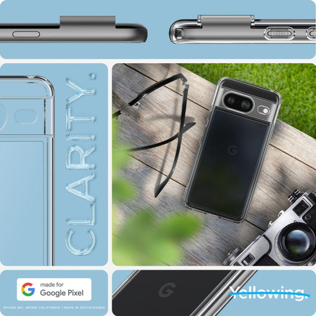 Spigen Ultra Hybrid - Hülle für Google Pixel 8 (Transparent)