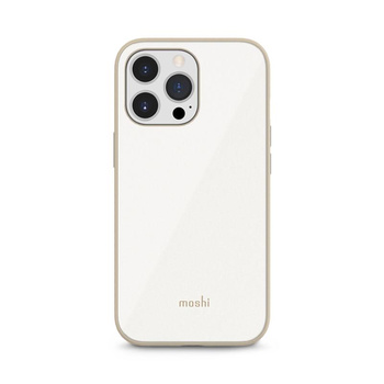 Moshi iGlaze Slim Hardshell tok - iPhone 13 Pro tok (SnapTo rendszer) (Gyöngyházfehér)
