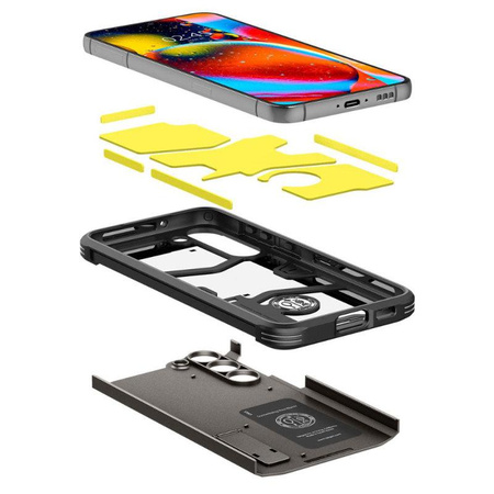 Spigen Tough Armor - tok Samsung Galaxy S23+ készülékhez (Gunmetal)