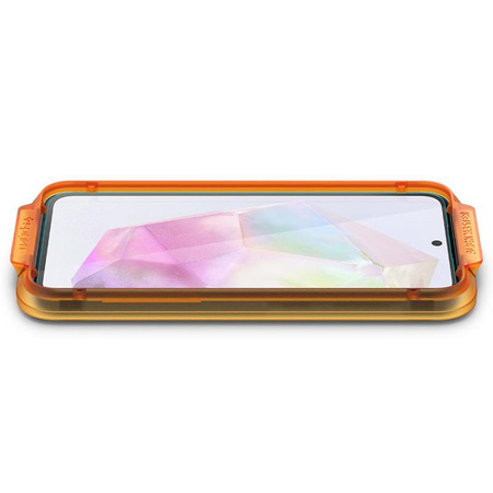 Spigen Alm Glas.TR 2-Pack - Gehärtetes Glas für Samsung Galaxy A35 5G (Transparent)