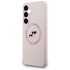 Karl Lagerfeld Silikon Karl & Choupette Heads MagSafe – Hülle Samsung Galaxy S25 FE (rosa)