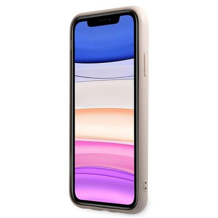 Guess 4G Bottom Stripe Collection - pouzdro pro iPhone 11 (růžové)