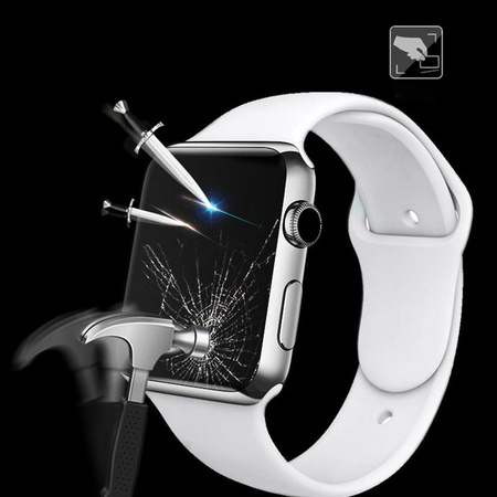 Mocolo 3D Glas Vollverklebung - Schutzglas für Apple Watch 7 45 mm Bildschirm
