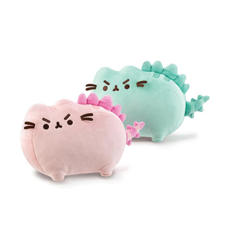 MASKOTKA PUSHEEN DLA DZIECKA KOT DINOZAUR 24cm PLUSZOWA PRZYTULANKA KOTEK