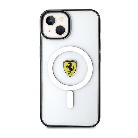 Ferrari Outline Magsafe - pouzdro pro iPhone 14 Plus (průhledné)