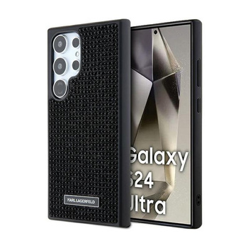 Karl Lagerfeld Rhinestone Metal Logo - pouzdro pro Samsung Galaxy S24 Ultra (černé)