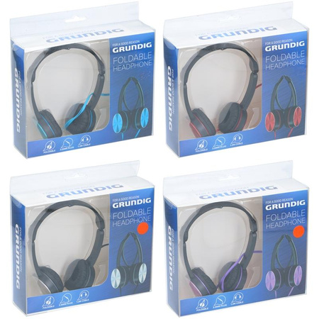 Grundig - Foldable in-ear headphones (blue)