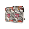 Hello Kitty Zip PU címkék Graffiti Sleeve - 13" / 14" notebook tok (bézs)