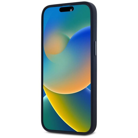 Karl Lagerfeld Silicone Shadow Metal Initial MagSafe - Case for iPhone 15 Pro Max (black)