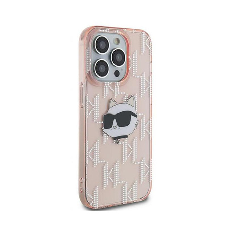 Karl Lagerfeld IML Choupette Head & Monogram - iPhone 13 Pro Max Tasche (rosa)