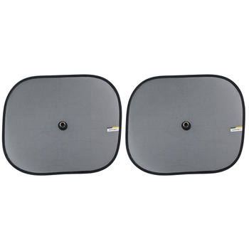 Dunlop - Pare-soleil pour vitres latérales de voiture 36x44 cm 2 pcs. (gris)