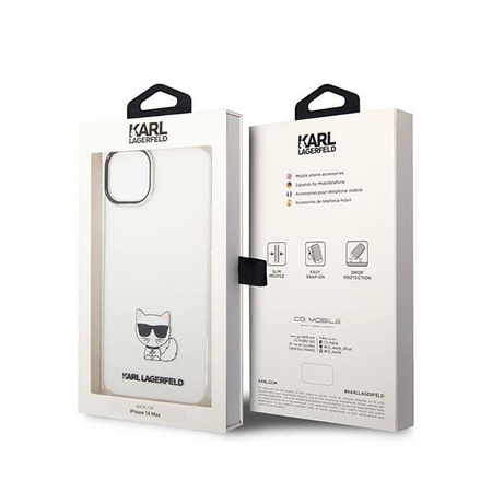 Karl Lagerfeld Choupette Body - iPhone 14 Case (transparent)