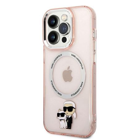 Karl Lagerfeld IML NFT Karl & Choupette Magsafe - Etui iPhone 14 Pro (różowy)