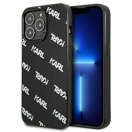 Karl Lagerfeld Allover - pouzdro pro iPhone 13 Pro Max (černé)