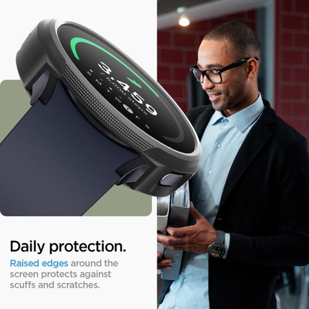Spigen Liquid Air - Étui pour Samsung Galaxy Watch 7 40 mm (Noir mat)