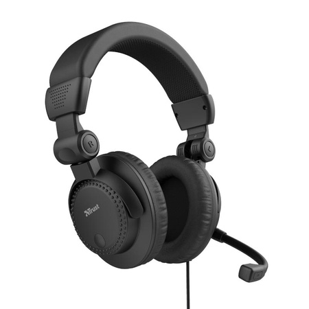 Trust Como - Casque d'écoute avec microphone (Noir)