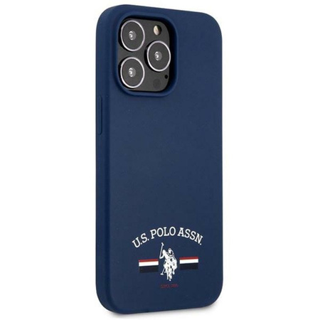 Silikonové logo US Polo Assn - pouzdro pro iPhone 13 Pro Max (tmavě modré)