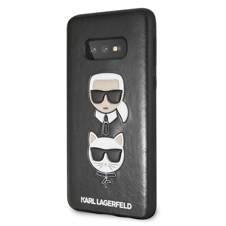 Karl Lagerfeld Embossed Case Karl & Choupette - Étui Samsung Galaxy S10e (noir)