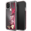 Guess Liquid Glitter Hearts - iPhone 11 Pro Max Case (raspberry)