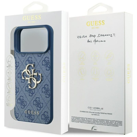 Guess 4G Big Logo - Hülle iPhone 17 Pro Max (blau)