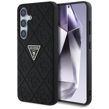 Guess Hot Stamp 4G Triangle Metal Logo - étui pour Samsung Galaxy S25 (noir)