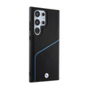 BMW Signature Leather Textured & Line MagSafe - Étui Samsung Galaxy S24 Ultra (noir)