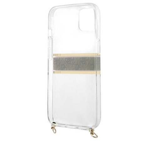 Guess 4G Gold Stripe Crossbody - pouzdro pro iPhone 13 mini