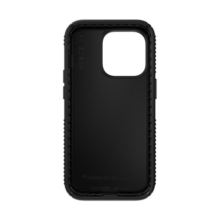 Speck Presidio2 Grip - protiskluzové pouzdro pro iPhone 14 Pro (černé / černé / bílé)
