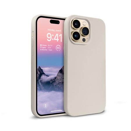 Crong Color Cover - Coque pour iPhone 14 Pro Max (Beige Pierre)