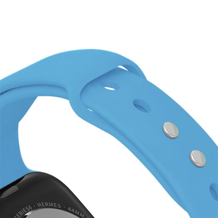 Crong Liquid - Armband für Apple Watch 44/45/46/49 mm (blau)