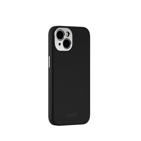 Moshi Napa Slim MagSafe - Skórzane etui iPhone 14 (Midnight Black)