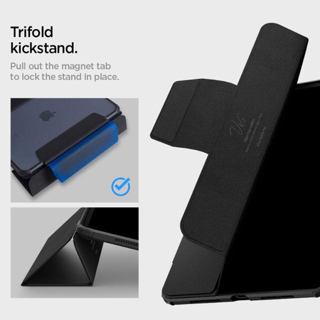 Spigen Ultra Hybrid Pro - tok iPad Pro 11" (M4, 2024) (fekete)