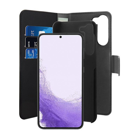 PURO levehető pénztárca - 2 az 1-ben Samsung Galaxy S23 tok (fekete)