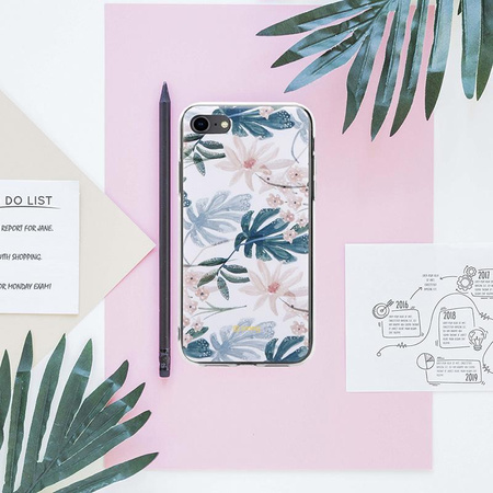 Crong Flower Case - pouzdro pro iPhone SE (2022/2020) / 8 / 7 (vzor 01)