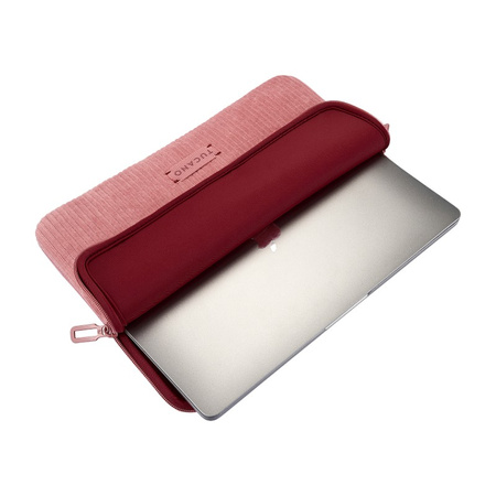 TUCANO Velluto 2 - Pouzdro na MacBook Air 13" (M4/M3/M2/M1/2025-2018) / Pro 13" / Laptop 12" (růžová)