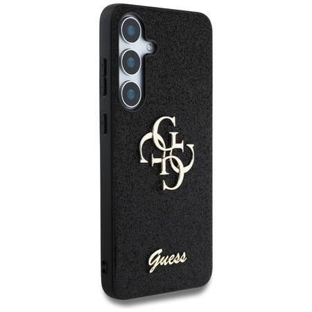 Guess Fixed Glitter Big 4G Metal Logo - Case for Samsung Galaxy S25 (black)
