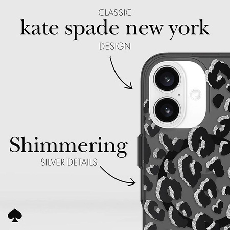 Kate Spade New York Protective MagSafe - Hülle für iPhone 16 (City Leopard)