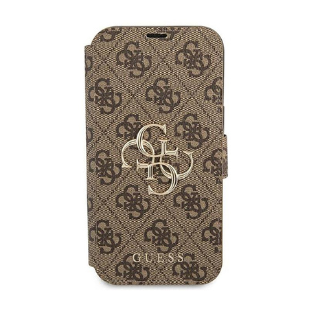 Guess Booktype 4G Big Metal Logo - iPhone 13 Pro Case (brown)